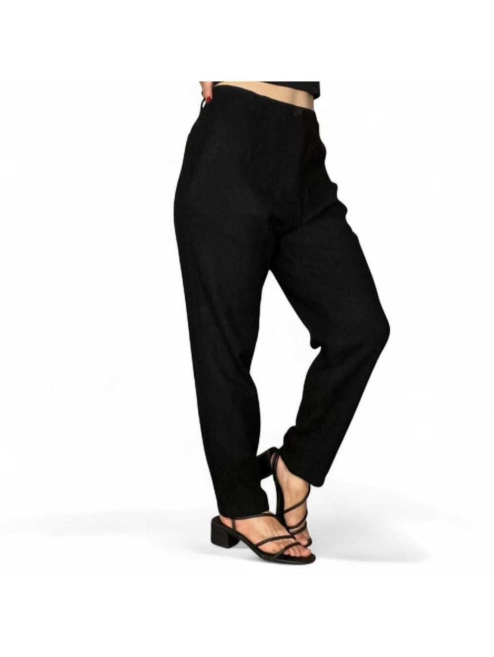 COS Black Wool Tailored Trousers Size 32R